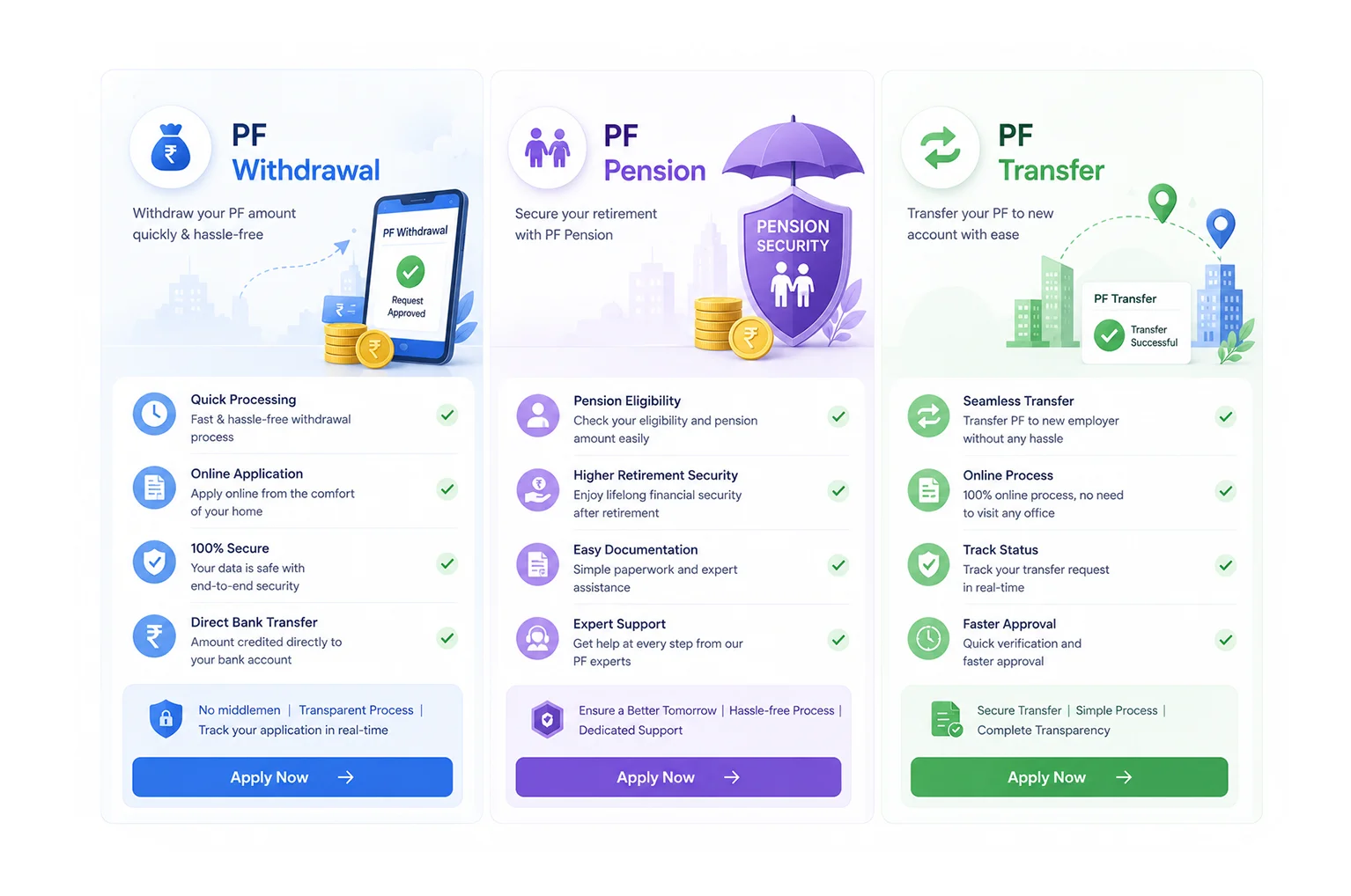 pf withdrawal services